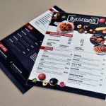 Single Sheet Restaurant Menus printing