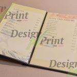 Restaurant Menu Printing and Design Sydney