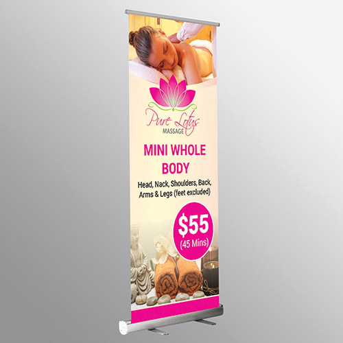 massage Pull Up Banner