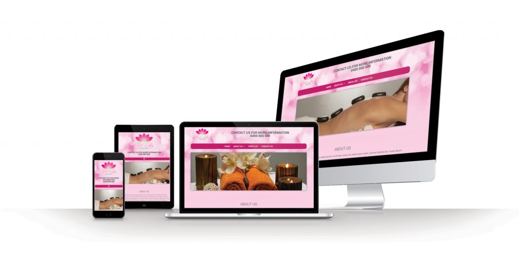 Massage Web design