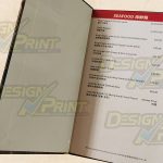 Custom made Hardcover Restaurant Menus Open