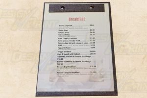 Hardboard Menu Board with Screw Front